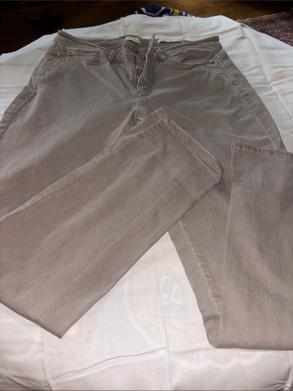 J. Jill Straight-Leg Corduroy Pants in Taupe